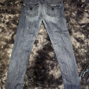 Women's Hudson Collin Flap Pocket Blue Skinny Jeans